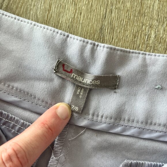 Womens Maurices Lilac Light Purple Shorts - 7/8 - Picture 6 of 6